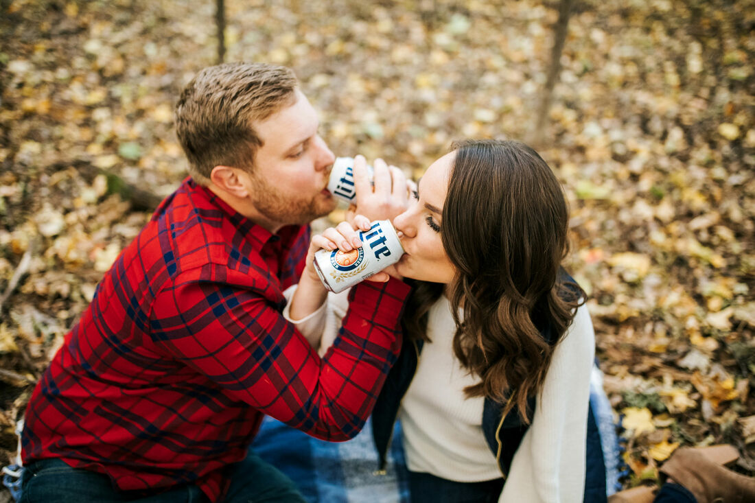 beer engagement session idea
